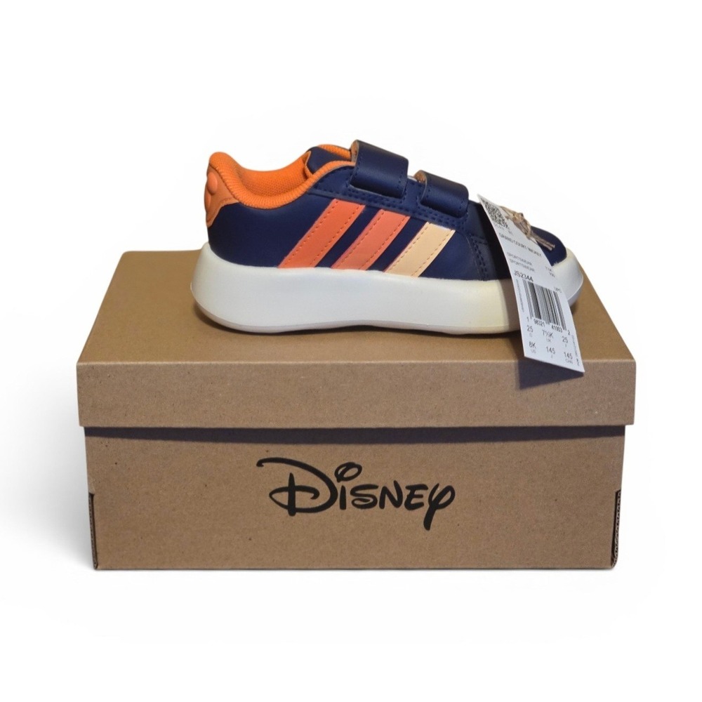 Adidas x Disney Grand Court Mickey CF I Toddler Sneakers Navy Orange JS2344 8K